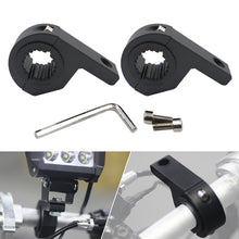 Load image into Gallery viewer, Motorcycle LED Headlight Clamps Brackets Tube Clamp Mount Kit For Motorcycle Spotlights Or Fog Light Mount Motorbike Accessories
