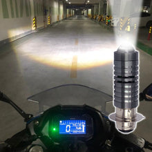 Load image into Gallery viewer, Universal 12V-80V 2000LM Dual Color Headlight Bulbs P15D H6 PX15D LED Motorcycle Hight H6 Scooter Motobike Head Lamp
