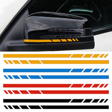 Load image into Gallery viewer, 2Pcs Rearview Mirror Side Stripes Sticker Vinyl Decal For Mercedes Benz W204 W205 W176 A45 W213 C63 AMG W212 C253
