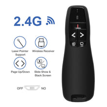 Load image into Gallery viewer, 2.4GHz Wireless USB Powerpoint Presentation PPT Flip Pen Pointer Clicker Presenter with Red Light Remote Control for Teacher
