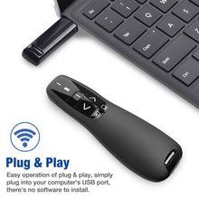 Load image into Gallery viewer, 2.4GHz Wireless USB Powerpoint Presentation PPT Flip Pen Pointer Clicker Presenter with Red Light Remote Control for Teacher
