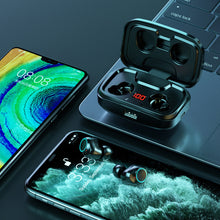 Load image into Gallery viewer, TWS X10 Wireless Bluetooth Headset HIFI Stereo Sports Waterproof Noise Reduction Binaural Fingerprint Touch with Charging Box
