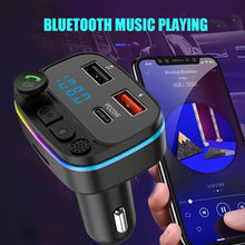 Load image into Gallery viewer, P3 Car Bluetooth 5.0 FM Transmitter Audio Receiver Auto MP3 Player PD20W Type-C 2USB Fast Charger Car Electronics Accessories
