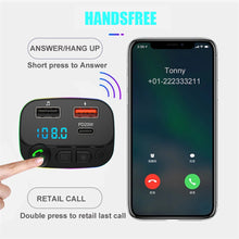 Load image into Gallery viewer, P3 Car Bluetooth 5.0 FM Transmitter Audio Receiver Auto MP3 Player PD20W Type-C 2USB Fast Charger Car Electronics Accessories
