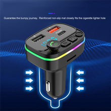 Load image into Gallery viewer, P3 Car Bluetooth 5.0 FM Transmitter Audio Receiver Auto MP3 Player PD20W Type-C 2USB Fast Charger Car Electronics Accessories
