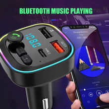 Load image into Gallery viewer, P4 Car Bluetooth 5.0 FM Transmitter Audio Receiver Auto MP3 Player PD20W Type-C 2USB Fast Charger Car Electronics Accessories
