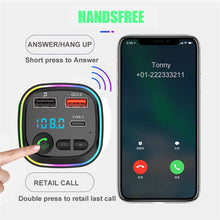 Load image into Gallery viewer, P4 Car Bluetooth 5.0 FM Transmitter Audio Receiver Auto MP3 Player PD20W Type-C 2USB Fast Charger Car Electronics Accessories
