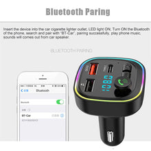 Load image into Gallery viewer, P4 Car Bluetooth 5.0 FM Transmitter Audio Receiver Auto MP3 Player PD20W Type-C 2USB Fast Charger Car Electronics Accessories
