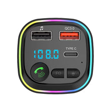 Load image into Gallery viewer, P4 Car Bluetooth 5.0 FM Transmitter Audio Receiver Auto MP3 Player PD20W Type-C 2USB Fast Charger Car Electronics Accessories
