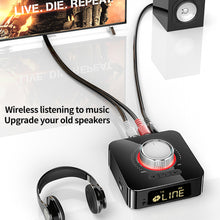 Load image into Gallery viewer, Bluetooth 5.0 Receiver Transmitter Stereo AUX 3.5mm Jack RCA Handsfree Call TF U-Disk Play Wireless Audio Adapter For TV PC Car
