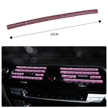Load image into Gallery viewer, 1Pc Diamond Car Air Conditioner Outlet Decorative Strips Universal U Shape Clip Rhinestones Grille Sticker Auto Interior Accessories
