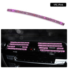 Load image into Gallery viewer, 1Pc Diamond Car Air Conditioner Outlet Decorative Strips Universal U Shape Clip Rhinestones Grille Sticker Auto Interior Accessories
