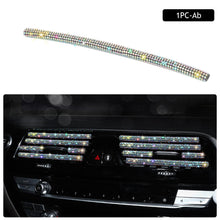 Load image into Gallery viewer, 1Pc Diamond Car Air Conditioner Outlet Decorative Strips Universal U Shape Clip Rhinestones Grille Sticker Auto Interior Accessories
