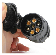 Load image into Gallery viewer, 13 To 7 Pin Plug Adapter Durable Trailer Connector 12V Towbar Towing Waterproof Plugs Socket Adapter Protect Connections RV Accessories
