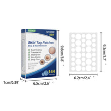 Load image into Gallery viewer, 144pcs Wart Treatment Stickers Skin Tag Remover Patches Treatments Hydrocolloid Gel Acne Warts Invisible Skin Care
