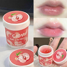 Load image into Gallery viewer, Jelly Peach Lip Balm Lips Care Sleeping Mask Hydrated Lip Repair Nourish Moisturizing Colorless Cute Sweet Lipstick Makeup
