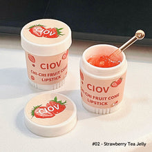 Load image into Gallery viewer, Jelly Peach Lip Balm Lips Care Sleeping Mask Hydrated Lip Repair Nourish Moisturizing Colorless Cute Sweet Lipstick Makeup
