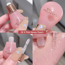 Load image into Gallery viewer, Moisturizing Liquid Lip Plumping Lip Gloss Pearl Light Shining Glitter Lipstick Makeup Shimmer Pink Mineral Lip Oil Makeup Cosmetics
