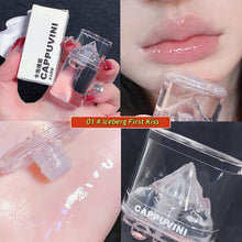 Load image into Gallery viewer, Ice Mountain Transparent Crystal Lip Gloss Jelly Lip Glaze Glass Lip Oil Moisturizing Waterproof Liquid Lipstick Lips Cosmetics
