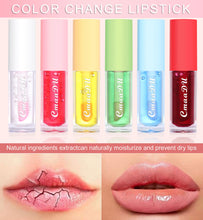 Load image into Gallery viewer, Fruit Lip Gloss Temperature Color Changing Mirror Lip Oil Plumping Moisturizing Reducing Lip Lines Waterproof Lip Balm Cosmetics
