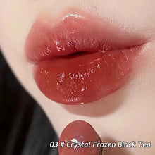 Load image into Gallery viewer, Moisturizing Mirror Tea Red Brown Crystal Lip Balm Jelly Lipstick Water Light Solid Lip Glaze Red Lip Gloss Makeup Cosmetics

