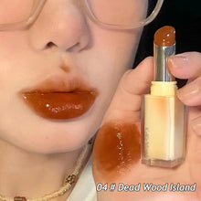 Load image into Gallery viewer, Moisturizing Mirror Tea Red Brown Crystal Lip Balm Jelly Lipstick Water Light Solid Lip Glaze Red Lip Gloss Makeup Cosmetics
