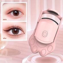 Load image into Gallery viewer, Cute Temperature Control Cat Claw Eyelashes Curler Designs Long Lasting Professional Women Makeup Accessories Eye Lash Curler
