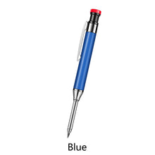 Load image into Gallery viewer, Solid Carpenter Pencil Set with 6 Refill Leads Built-in Sharpener for Deep Hole Mechanical Pencil Scribing Marking Woodworking ToolScriber
