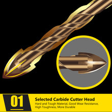Load image into Gallery viewer, 3-12mm Cross Hex Tile Drill Bits for Glass Ceramic Concrete Hole Opener Hard Alloy Triangle Carbide Drills Bit Tools
