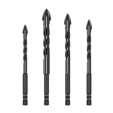 Load image into Gallery viewer, 3-12mm Cross Hex Tile Drill Bits for Glass Ceramic Concrete Hole Opener Hard Alloy Triangle Carbide Drills Bit Tools
