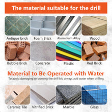 Load image into Gallery viewer, 3-12mm Cross Hex Tile Drill Bits for Glass Ceramic Concrete Hole Opener Hard Alloy Triangle Carbide Drills Bit Tools
