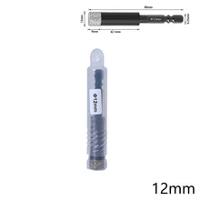 Load image into Gallery viewer, 5-16mm Hexagonal Shank Brazed Diamond Dry Ceramic Tile Drill Bit Hex Handle Hole Opener Hole Saw Marble Granite Vitrified Tile Cutter
