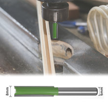 Load image into Gallery viewer, 1/7Pcs 6MM 1/4" Shank Flush Trim Router Bit Tungsten Carbide Single Double Flute Router Bit Wood Milling Cutter for Woodwork Tool
