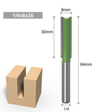 Load image into Gallery viewer, 1/7Pcs 6MM 1/4" Shank Flush Trim Router Bit Tungsten Carbide Single Double Flute Router Bit Wood Milling Cutter for Woodwork Tool
