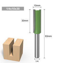 Load image into Gallery viewer, 1/7Pcs 6MM 1/4" Shank Flush Trim Router Bit Tungsten Carbide Single Double Flute Router Bit Wood Milling Cutter for Woodwork Tool
