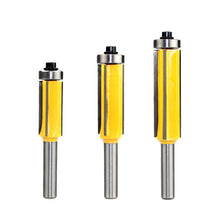 Load image into Gallery viewer, 1/3pc 8MM Shank Z4 Flush Trim Router Bit with 4 Blade Top &amp; Bottom Bearing Bits Wood Milling Cutter for Woodwork Tool
