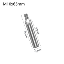 Load image into Gallery viewer, M10 Angle Grinder Bit Extension Shaft Set 65/80mm Durable Steel Connecting Rod for Polishing Pad Grinding Rotary Polisher Power Tool
