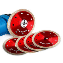 Load image into Gallery viewer, 105/115/125mm Turbo Diamond Saw Blade Porcelain Tile Ceramic Blades Granite Marble Dry/Wet Cutting Disc for Angle Grinder
