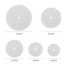 Load image into Gallery viewer, 6Pcs/set Stainless Steel Slice Metal Mini Circular Saw Blade Set Metal Cutting Disc with 1 Mandrel for Rotary Tool Wood Cutter 16 18 22 25 32mm
