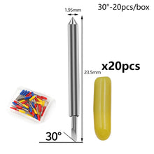 Load image into Gallery viewer, 20Pcs 30/45/60 Degrees Replacement Blades Set For Roland Cricut Plotter Blade Knife Cutter Blades For Power Tools Cutting Plotter
