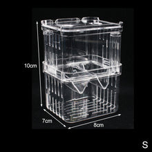Load image into Gallery viewer, Double-Deck Clear Fish Breeding Isolation Box Aquarium Breeder Fish Tank Hatching Incubator Fish House Home
