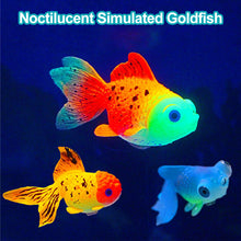 Load image into Gallery viewer, Artificial Aquarium Goldfish Glow In The Dark Ornament Fish Tank Jellyfish For Garden Ornament Fish Tank Decoration
