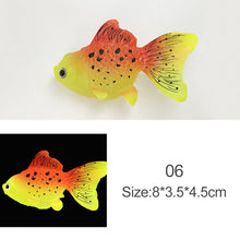 Load image into Gallery viewer, Artificial Aquarium Goldfish Glow In The Dark Ornament Fish Tank Jellyfish For Garden Ornament Fish Tank Decoration
