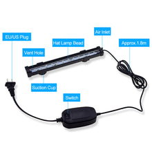 Load image into Gallery viewer, LED Aquarium Light Fish Tank Submersible Light Aquatic Air Bubble Oxygenation Lamp EU US Plug Fish Tank Light
