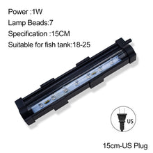 Load image into Gallery viewer, LED Aquarium Light Fish Tank Submersible Light Aquatic Air Bubble Oxygenation Lamp EU US Plug Fish Tank Light
