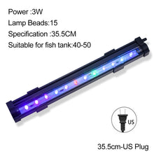 Load image into Gallery viewer, LED Aquarium Light Fish Tank Submersible Light Aquatic Air Bubble Oxygenation Lamp EU US Plug Fish Tank Light
