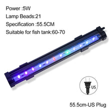 Load image into Gallery viewer, LED Aquarium Light Fish Tank Submersible Light Aquatic Air Bubble Oxygenation Lamp EU US Plug Fish Tank Light
