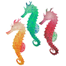 Load image into Gallery viewer, Silicone Artificial Luminous Glowing Effect Sea Horse Fish Tank Simulation Jellyfish Hippocampus Ornament Decoration Landscape

