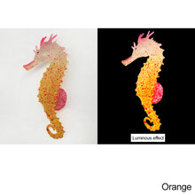 Load image into Gallery viewer, Silicone Artificial Luminous Glowing Effect Sea Horse Fish Tank Simulation Jellyfish Hippocampus Ornament Decoration Landscape
