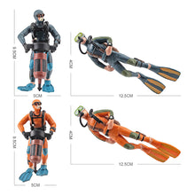 Load image into Gallery viewer, Aquarium Simulated Diver Miniature Diver Figure Diving Model Action Figure Miniature Sea Animal Model Ornaments Aquarium Decor Fish Tank Figurine Toy
